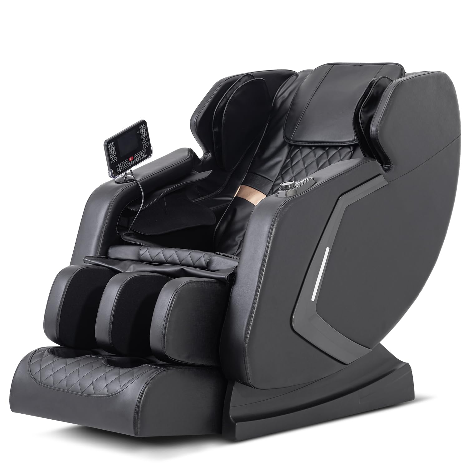 2026 Zero Gravity Full Body Massage Chair, 8 Fixed Shiatsu Rollers, Waist Heating, Air Compression & Foot Rollers for Home Office and Elderly Users (Brown)