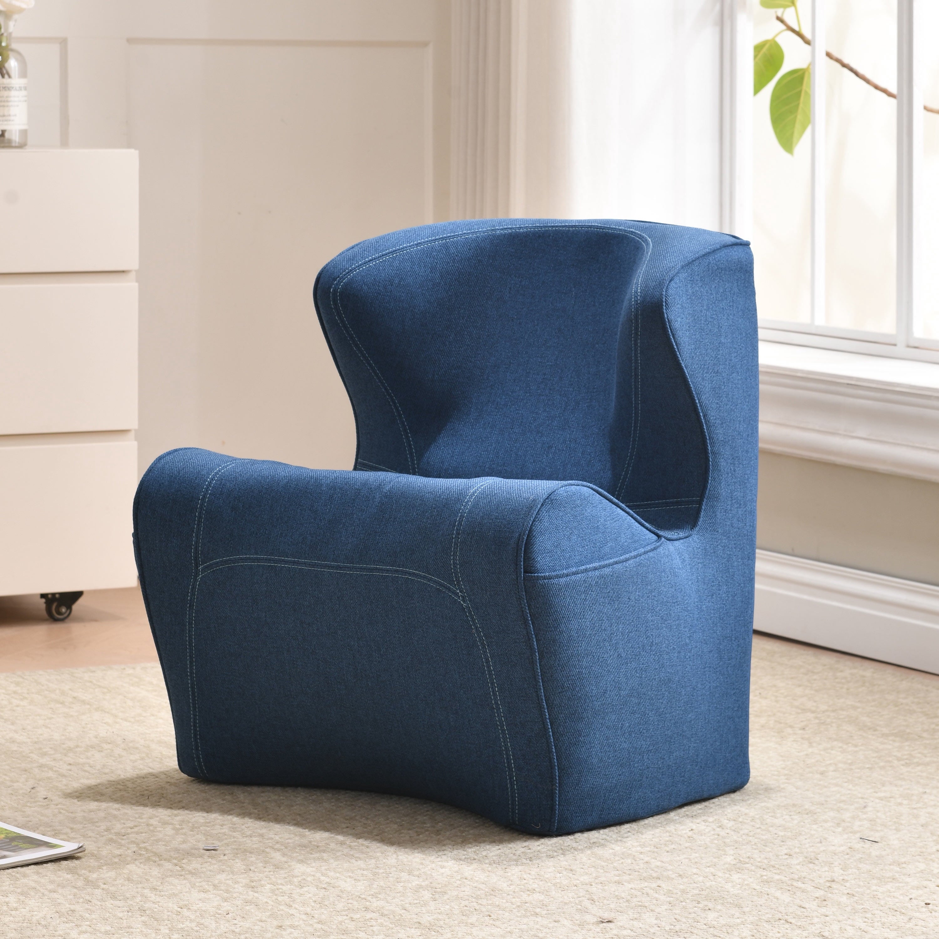 ErgoLounge Pro Ergonomic Gaming Sofa Chair - Portable Lumbar Support Recliner for Small Spaces, 3D Posture Corrector with Lightweight Design