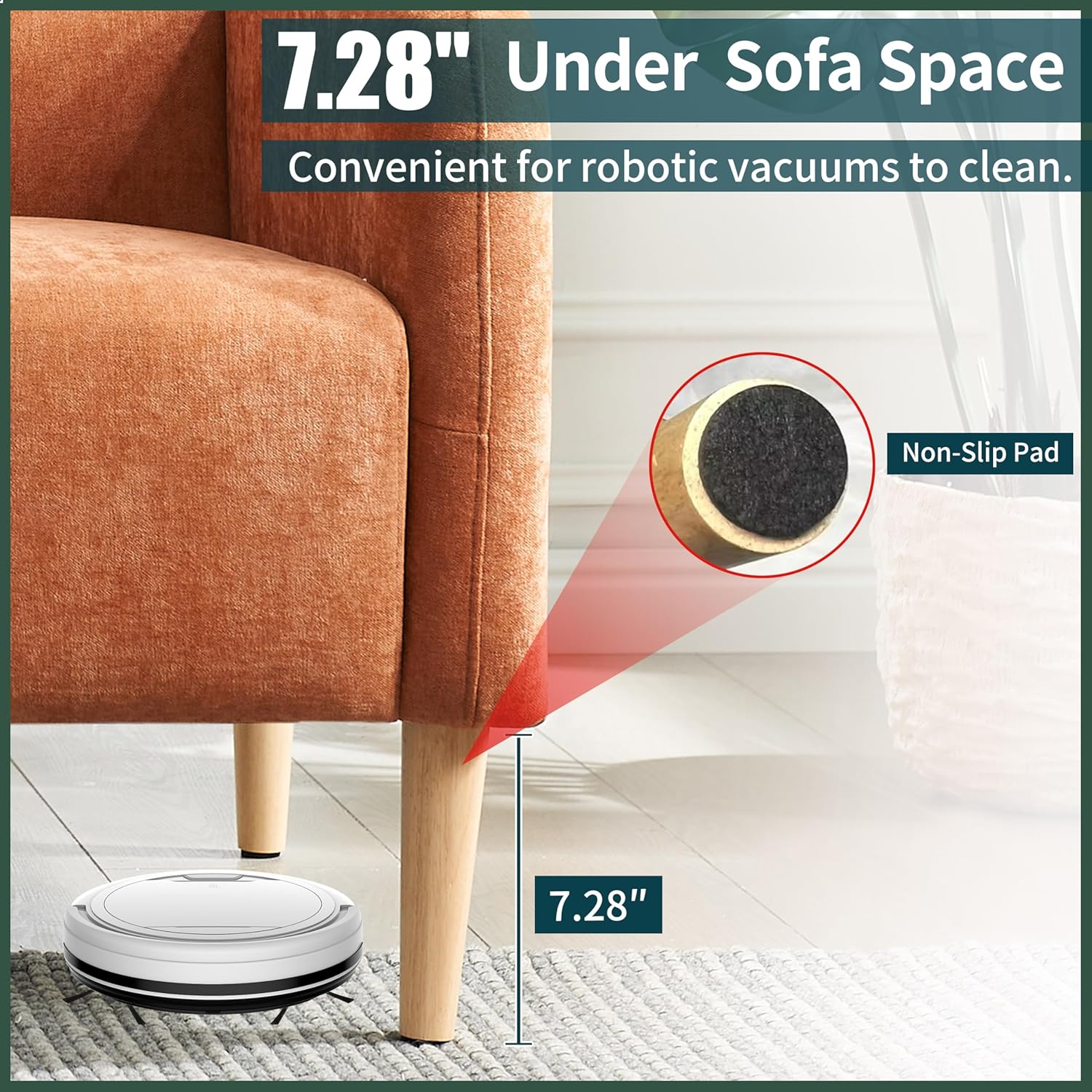 49.61" Loveseat Sofa, Mid Century Modern 2-Seater Sofa Couch for Living Room, Cozy Linen Fabric Upholstered Furniture with Wooden Legs, Small Couch for Small Spaces, Easy Assemlby, Orange